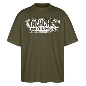 Berlin Shirt-TACHCHEN IHR FLITZPIEPEN-Oversized Unisex Bio T-Shirt - Khaki