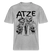 ATZE-beste Freunde-RELAXED FIT Unisex Organic T-Shirt - Grau meliert
