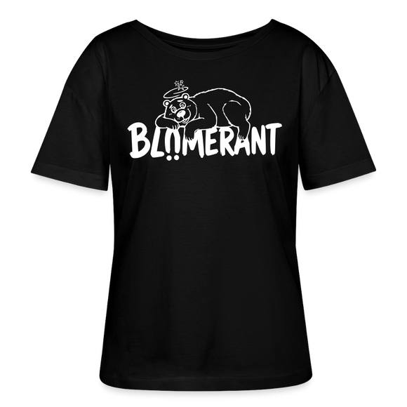 BLÜMERANT-Frauen Bio-T-Shirt mit Berliner Schnauze - Schwarz