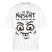 NÜSCHT FÜR SCHWACHE NERVEN-Oversized Unisex Bio T-Shirt mit Berliner Schnauze - Weiß