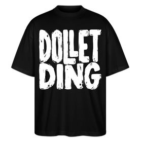 DOLLET DING-Dit Berlin Shirt mit Kodderschnauze-Oversized Unisex Bio - Schwarz