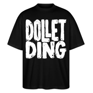 DOLLET DING-Dit Berlin Shirt mit Kodderschnauze-Oversized Unisex Bio - Schwarz