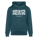 Berliner Schnauze - KANNSTE KNICKEN-Unisex Bio-Hoodie - Dunkles Petrol