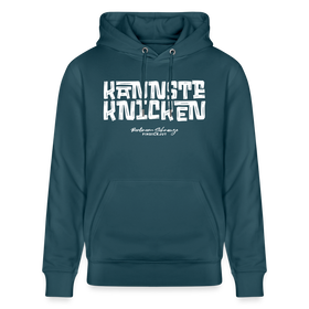 Berliner Schnauze - KANNSTE KNICKEN-Unisex Bio-Hoodie - Dunkles Petrol