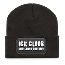 Berliner Spruch-ICK GLOOB MIR LAUST DER AFFE-Beanie - Dunkelgrau