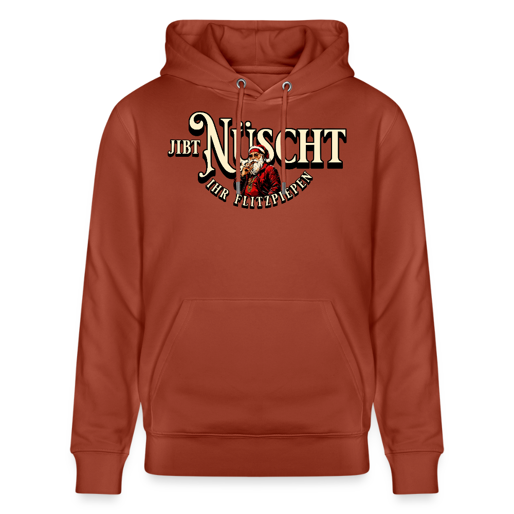 JIBT NÜSCHT IHR FLITZPIEPEN - Unisex Bio-Hoodie - Terrakotta