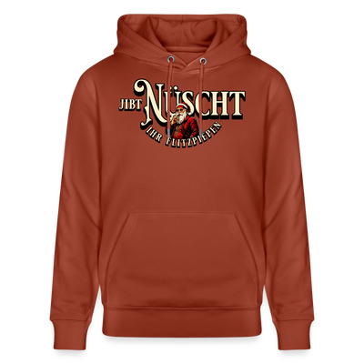 JIBT NÜSCHT IHR FLITZPIEPEN - Unisex Bio-Hoodie - Terrakotta