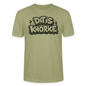 DIT IS KNORKE-Unisex T-Shirt Bio mit Berliner Spruch - Nebelgrün