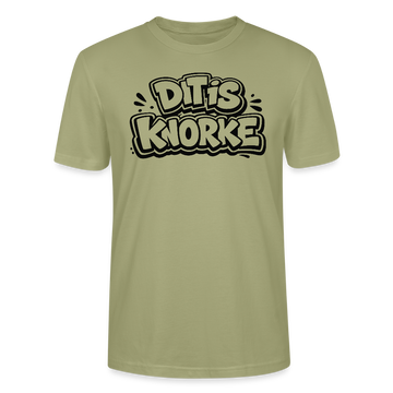 DIT IS KNORKE-Unisex T-Shirt Bio mit Berliner Spruch - Nebelgrün