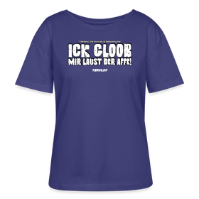 ICK GLOOB MIR LAUST DER AFFE-Rundhals Frauen Bio-T-Shirt - Dämmerung