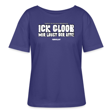 ICK GLOOB MIR LAUST DER AFFE-Rundhals Frauen Bio-T-Shirt - Dämmerung