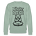 Berliner Schnauze-Unisex Bio-Sweatshirt-NÜSCHT DARF ICK - Helles Graugrün