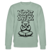 Berliner Schnauze-Unisex Bio-Sweatshirt-NÜSCHT DARF ICK - Helles Graugrün