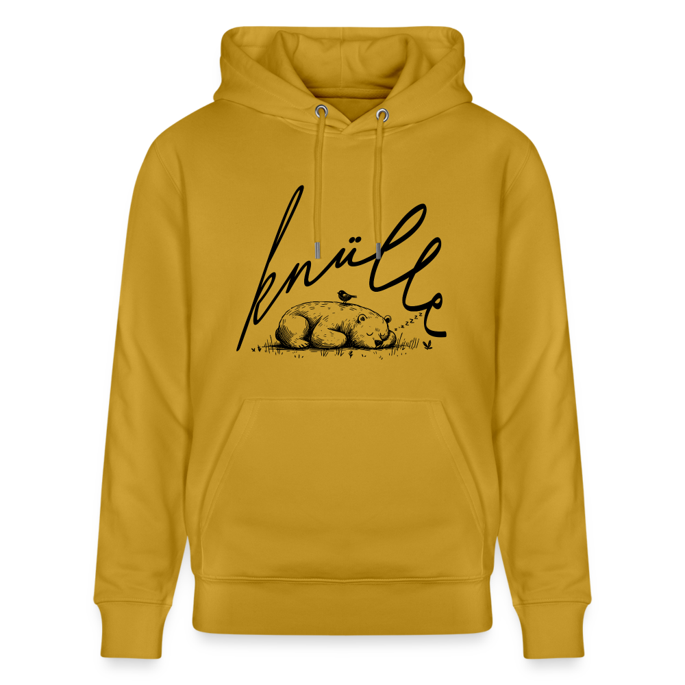 KNÜLLE - Unisex Bio-Hoodie - Ocker