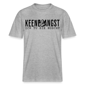ICK TU SIE NÜSCHT - Relaxed Fit Unisex Bio-T-Shirt - Grau meliert