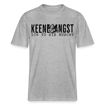 ICK TU SIE NÜSCHT - Relaxed Fit Unisex Bio-T-Shirt - Grau meliert