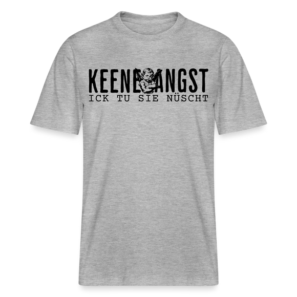 ICK TU SIE NÜSCHT - Relaxed Fit Unisex Bio-T-Shirt - Grau meliert