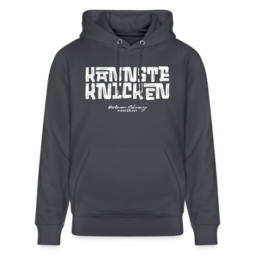 Berliner Schnauze - KANNSTE KNICKEN-Unisex Bio-Hoodie - Indigoblau