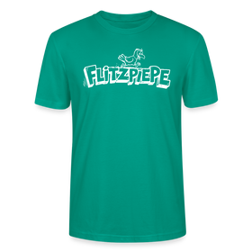 Dit Berlin Shirt-FLITZPIEPE-Unisex T-Shirt für leicht verpeilte Vögel - Blaugrün