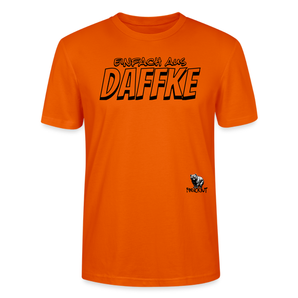 Berliner Spruch-EINFACH AUS DAFFKE-Unisex BIO T-Shirt - Tieforange