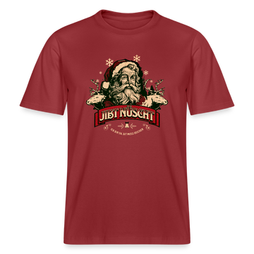JIBT NÜSCHT - Relaxed Fit Unisex Bio-T-Shirt - Erdrot