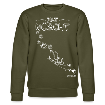 Weihnachten in Berlin25-JIBT NÜSCHT-Unisex Bio-Sweatshirt II - Khaki