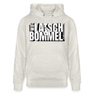 WIE LATSCH UND BOMMEL - Unisex Bio-Hoodie - Beige meliert