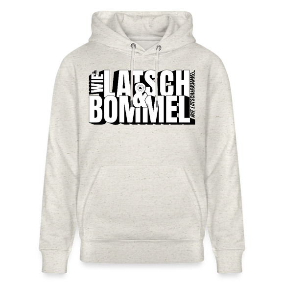 WIE LATSCH UND BOMMEL - Unisex Bio-Hoodie - Beige meliert