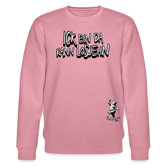 ICK BIN DA - Unisex Bio-Sweatshirt - Lila Traum