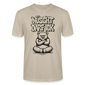 Berlin Shirt mit Berliner Bär-NÜSCHT DARF ICK-Unisex T-Shirt - Beige