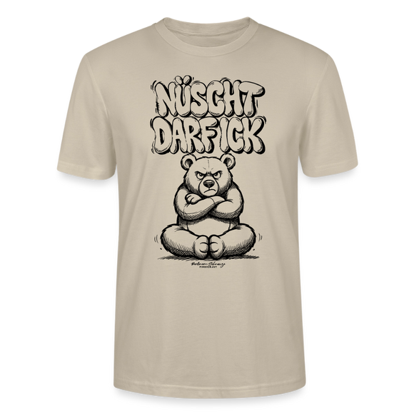 Berlin Shirt mit Berliner Bär-NÜSCHT DARF ICK-Unisex T-Shirt - Beige