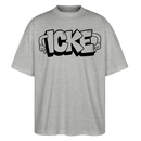 ICKE-Oversized Unisex Bio T-Shirt - Grau meliert
