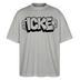 ICKE-Oversized Unisex Bio T-Shirt - Grau meliert