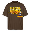 Berlin Shirt-Sommer-IS DIT NE DEMSE-Oversized Unisex Bio T-Shirt - Dunkelbraun