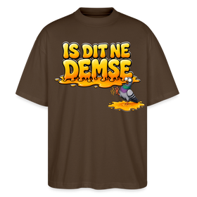 Berlin Shirt-Sommer-IS DIT NE DEMSE-Oversized Unisex Bio T-Shirt - Dunkelbraun