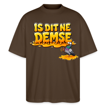 Berlin Shirt-Sommer-IS DIT NE DEMSE-Oversized Unisex Bio T-Shirt - Dunkelbraun