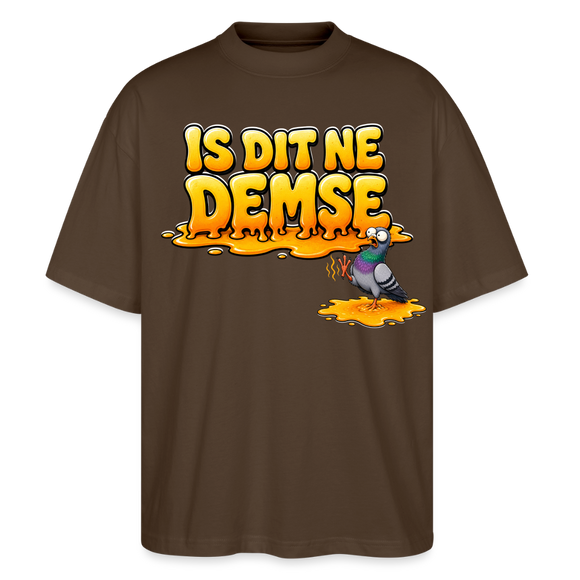 Berlin Shirt-Sommer-IS DIT NE DEMSE-Oversized Unisex Bio T-Shirt - Dunkelbraun