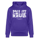 PASS UFF KEULE-Unisex Bio-Hoodie mit echt Berliner Schnauze - Purple Love 