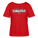 SCHNURZPIEPE-Rundhals Frauen Bio-T-Shirt - Rot