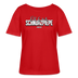 SCHNURZPIEPE-Rundhals Frauen Bio-T-Shirt - Rot