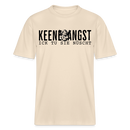 Frontprint-in Berliner Schnauze-keene angst,ICK TU SIE NÜSCHT - Relaxed Fit Unisex Bio-T-Shirt - Naturweiß