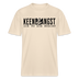 Frontprint-in Berliner Schnauze-keene angst,ICK TU SIE NÜSCHT - Relaxed Fit Unisex Bio-T-Shirt - Naturweiß
