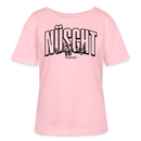 Berlin Shirt-NÜSCHT MUSS ICK25-Rundhals Frauen Bio-T-Shirt - Hellrosa