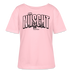 Berlin Shirt-NÜSCHT MUSS ICK25-Rundhals Frauen Bio-T-Shirt - Hellrosa