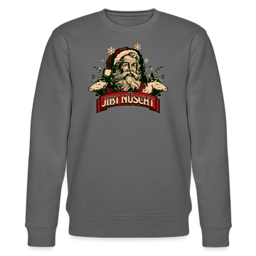 JIBT NÜSCHT zu Weihnachten in Berlin-Unisex Bio-Sweatshirt - Anthrazit