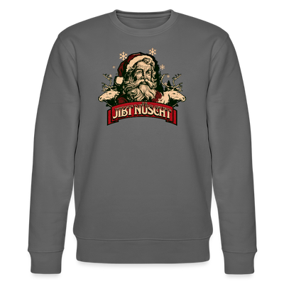 JIBT NÜSCHT zu Weihnachten in Berlin-Unisex Bio-Sweatshirt - Anthrazit