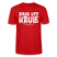 Berliner Spruch-PASS UFF KEULE-Unisex T-Shirt mit Berliner Schnauze - Rot
