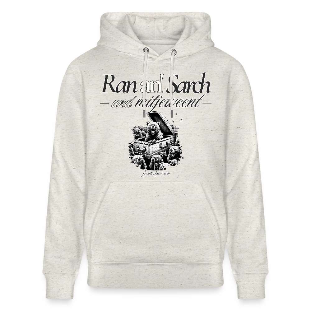 Ran an' Sarg-Unisex Bio-Hoodie - Beige meliert