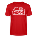 DIT IS KNORKE-Unisex T-Shirt Bio mit Berliner Schnauze - Rot