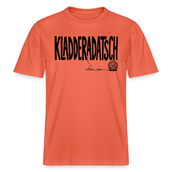 Dit Berliner Chaos Shirt-KLADDERADATSCH- RELAXED FIT Unisex Organic T-Shirt - Hellrot